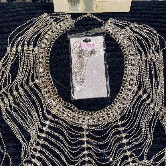 Crystal Avenue Rhinestone Statement Necklace - Picture 2 of 8